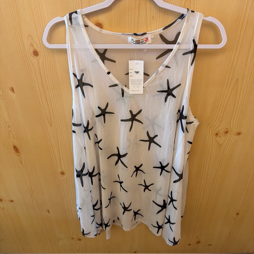 India Boutique Monochrome Starfish Blouse - Picture 3 of 12